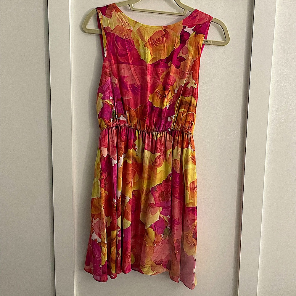 Alice and Olivia roses print dress